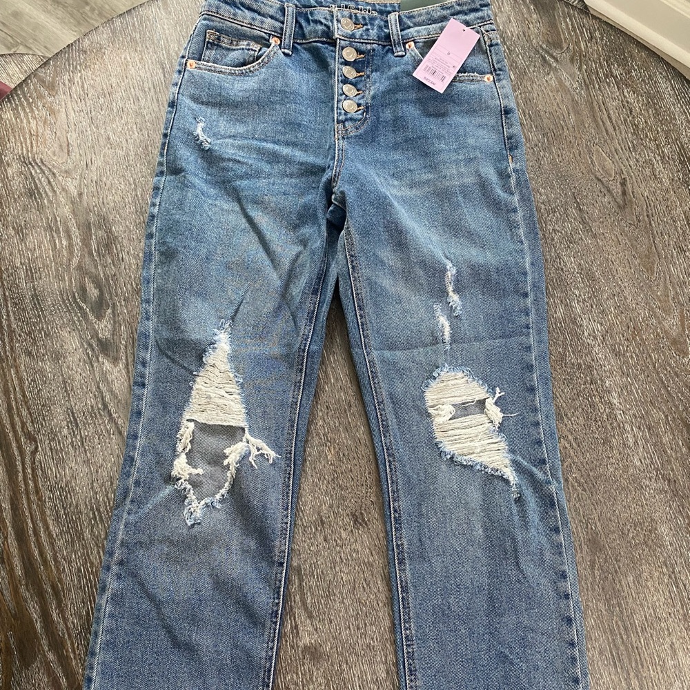 Straight high waist jeans